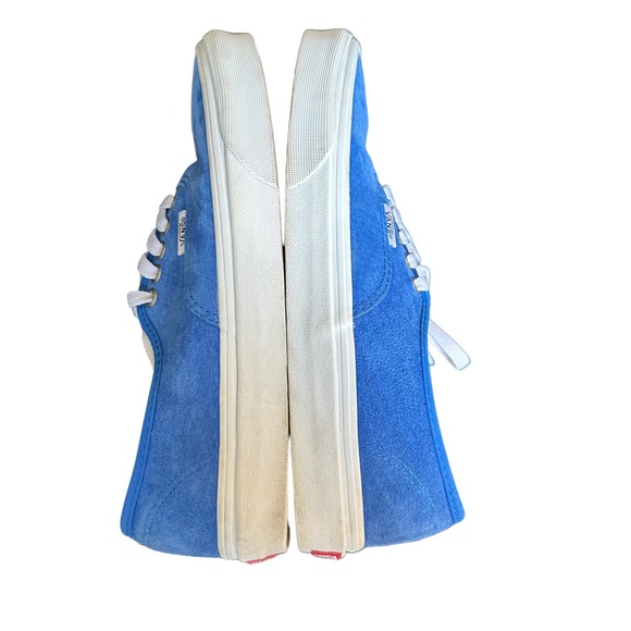 Vans Authentic Blue Pig Suede Skate Shoe Unisex M 7.5 W 9 - Picture 3 of 7